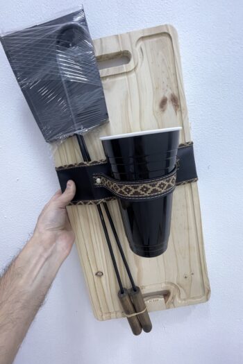 KIT PARRILLERO CON VASO AMERICANO - $16.000.-