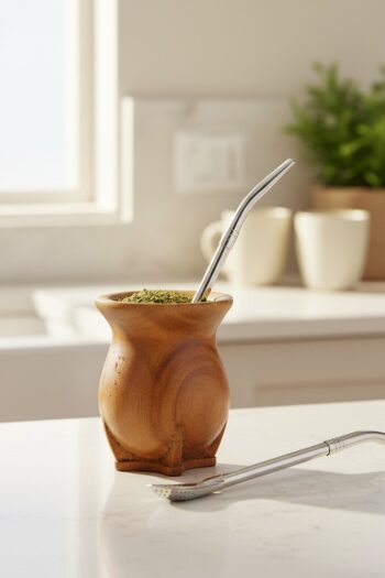 BOMBILLA PICO DE LORO LISA ACERO INOX  19cm