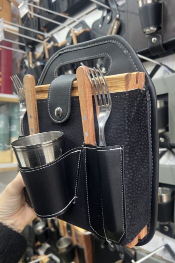 KIT ASADO RIGIDO DOBLE CON VASO (1046) - $24.800.-