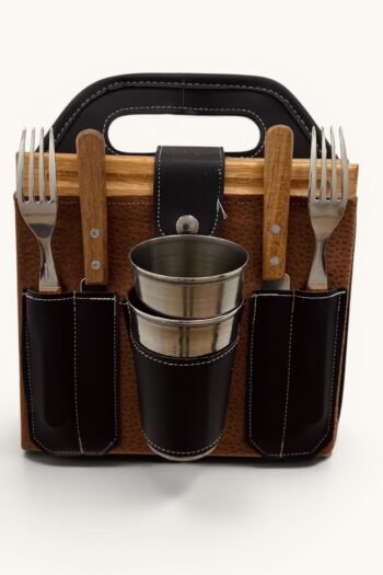 KIT ASADO RIGIDO DOBLE CON VASO (1046)